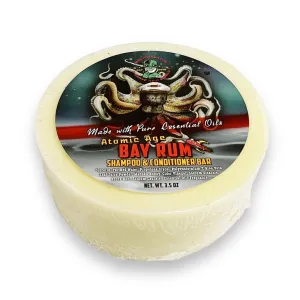 Atomic Age Bay Rum Conditioning Shampoo Puck | Perfect for travel & the gym! | 100% Essential Oil