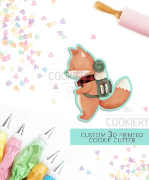 Backpacking Fox - Camping Tent Cookie Cutter - Camping Cookie Cutter - 3D Printed Cookie Cutter - TCK89159