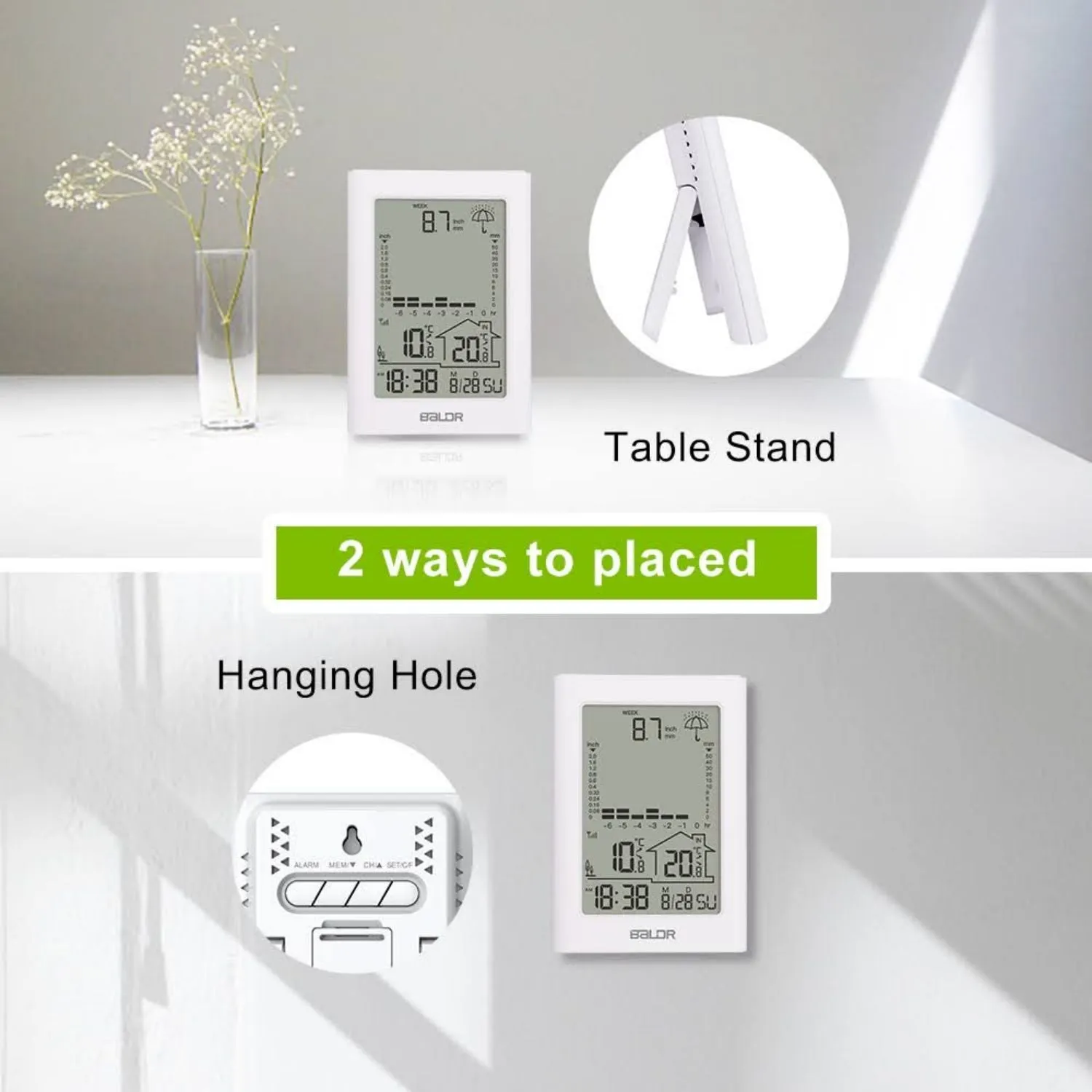 BALDR Indoor/Outdoor Wireless Digital Weather Station