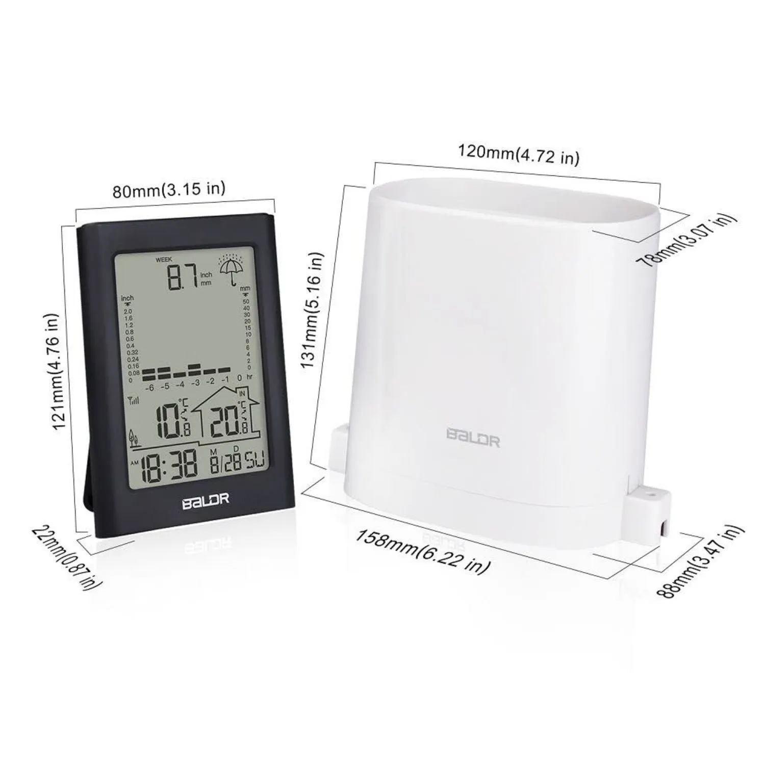 BALDR Indoor/Outdoor Wireless Digital Weather Station