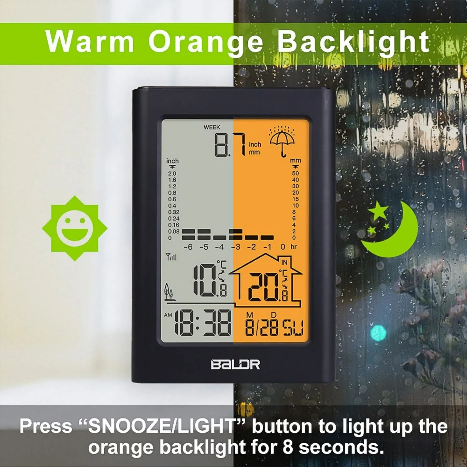 BALDR Indoor/Outdoor Wireless Digital Weather Station