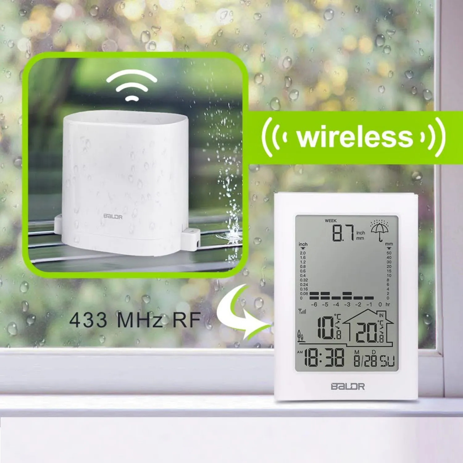 BALDR Indoor/Outdoor Wireless Digital Weather Station