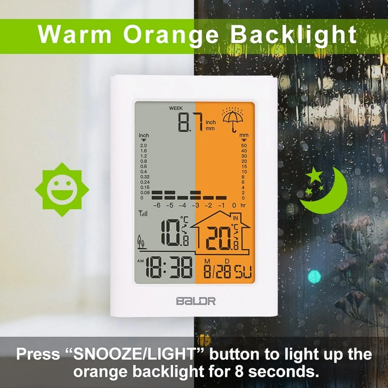 BALDR Indoor/Outdoor Wireless Digital Weather Station