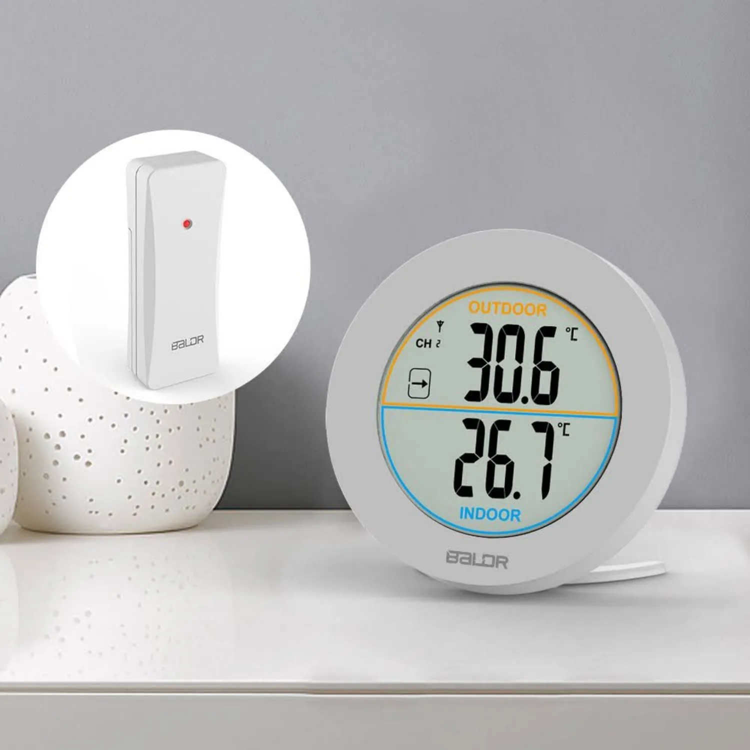 BALDR Indoor/Outdoor Wireless Thermometer