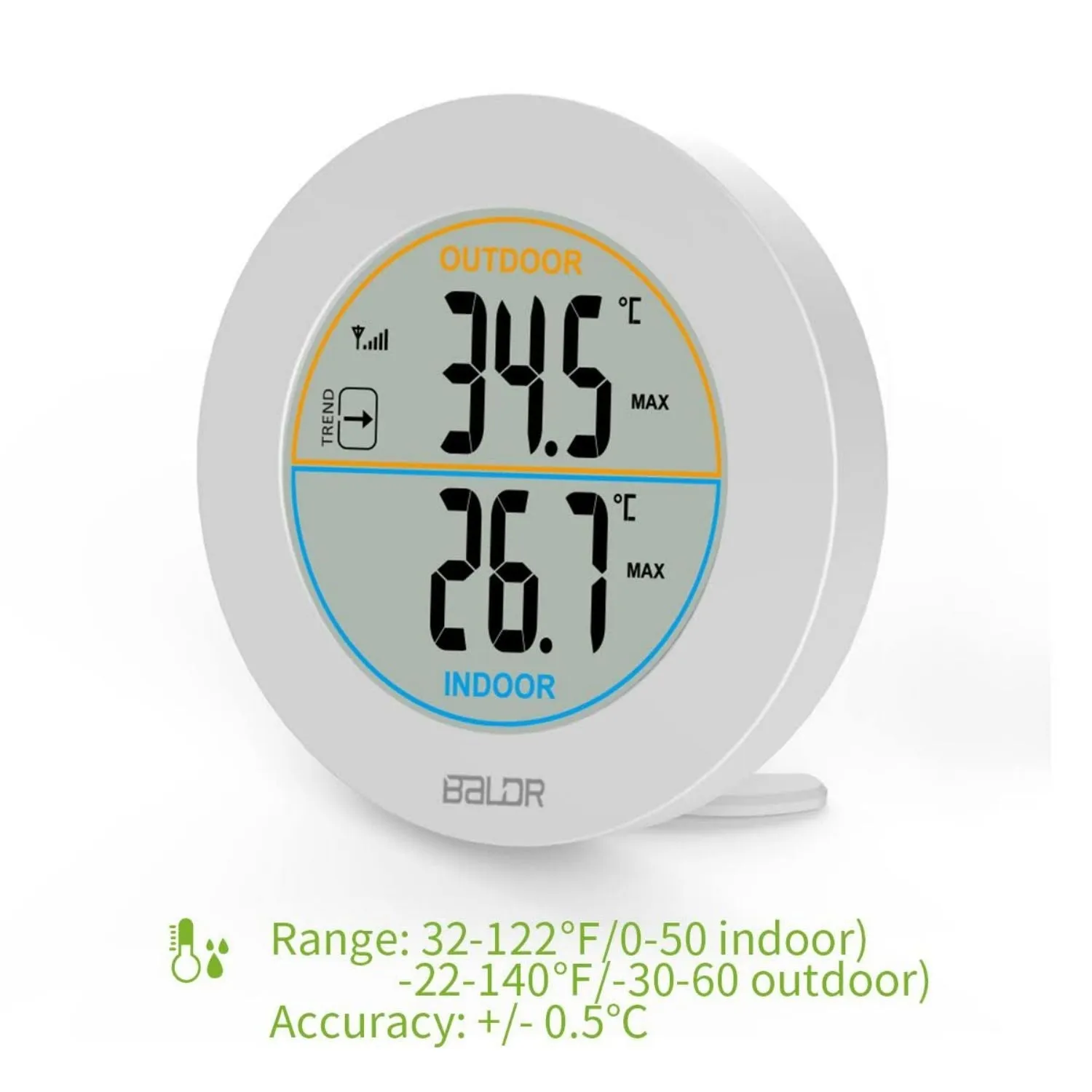BALDR Indoor/Outdoor Wireless Thermometer