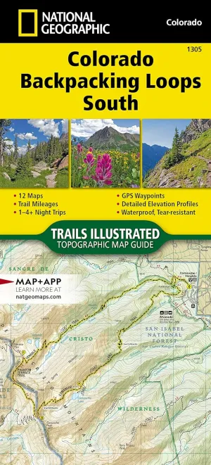 Colorado Backpack Loops South Map (National Geographic Topographic Map Guide, 1305) Map  April 16, 2018