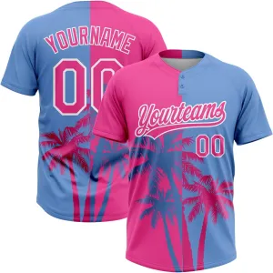 Custom Softball Jersey for Men Women Youth Personalized Two Button Boys Girls Baseball Shirts Create Sport Team Uniform