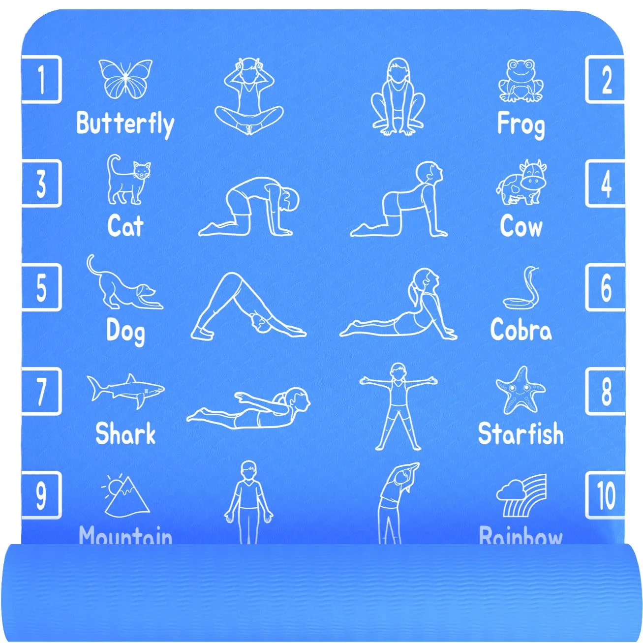 Kids Yoga Mat - Blue