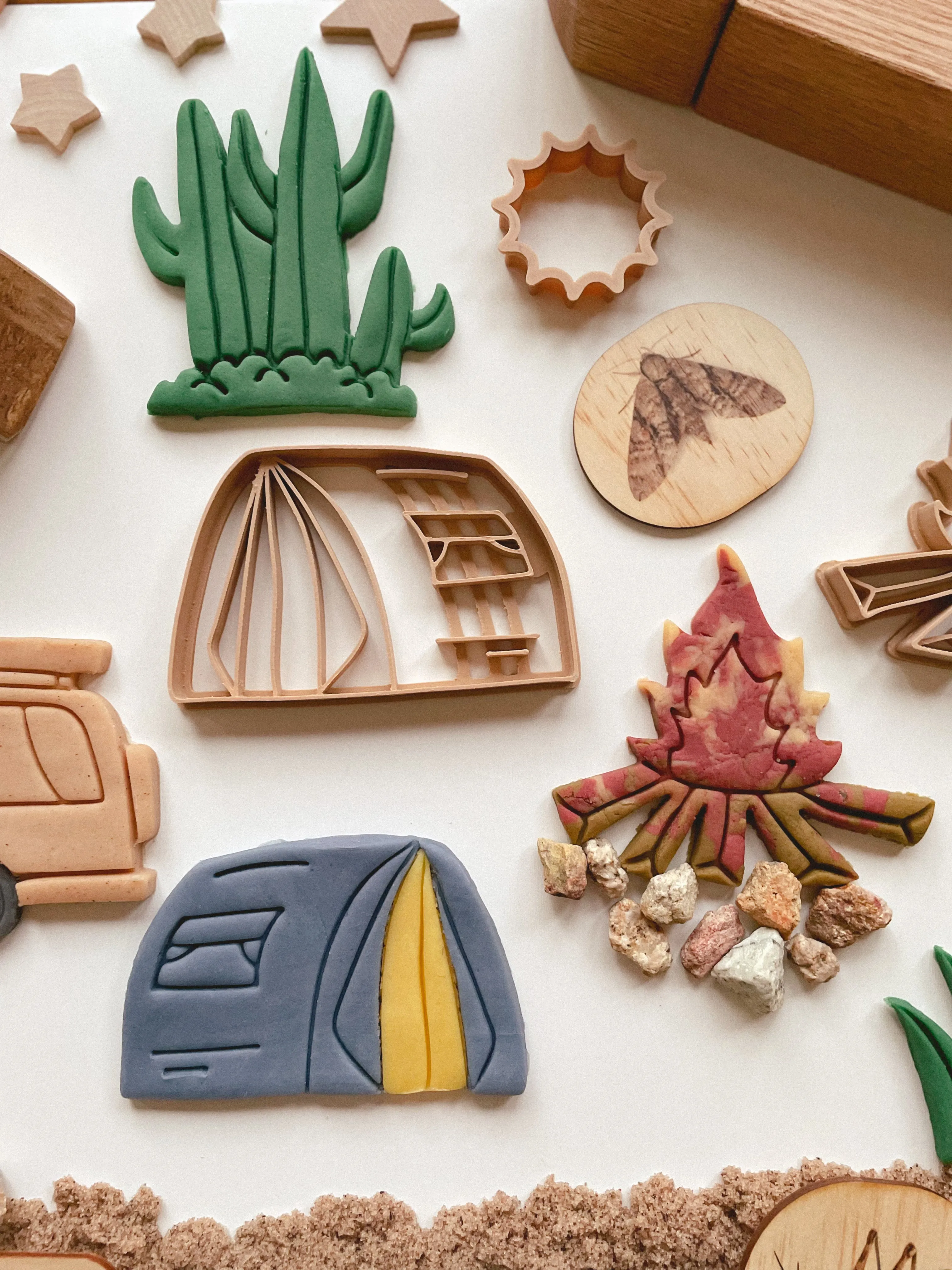 Let's Go Camping Bio Dough Cutter