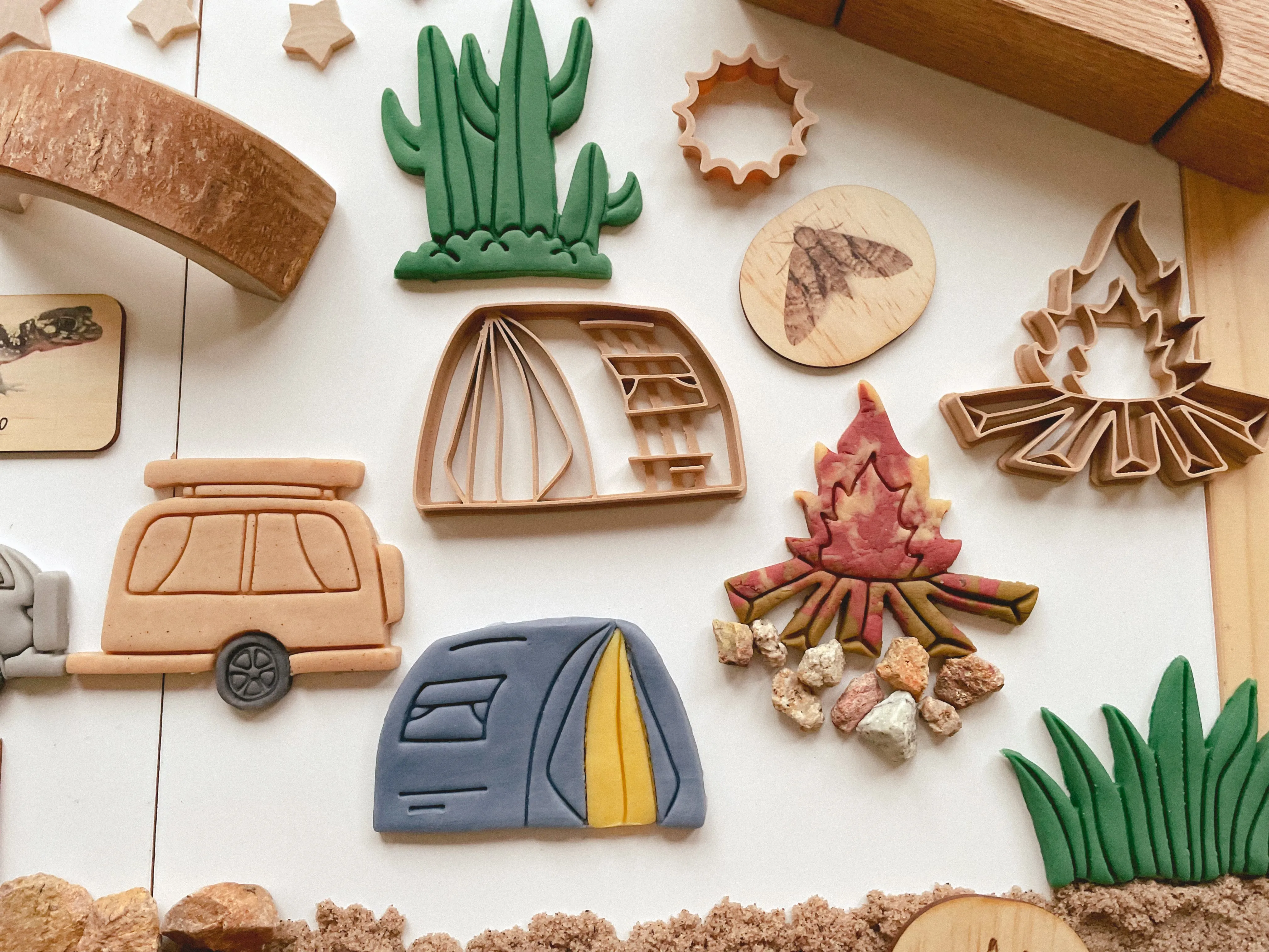 Let's Go Camping Bio Dough Cutter