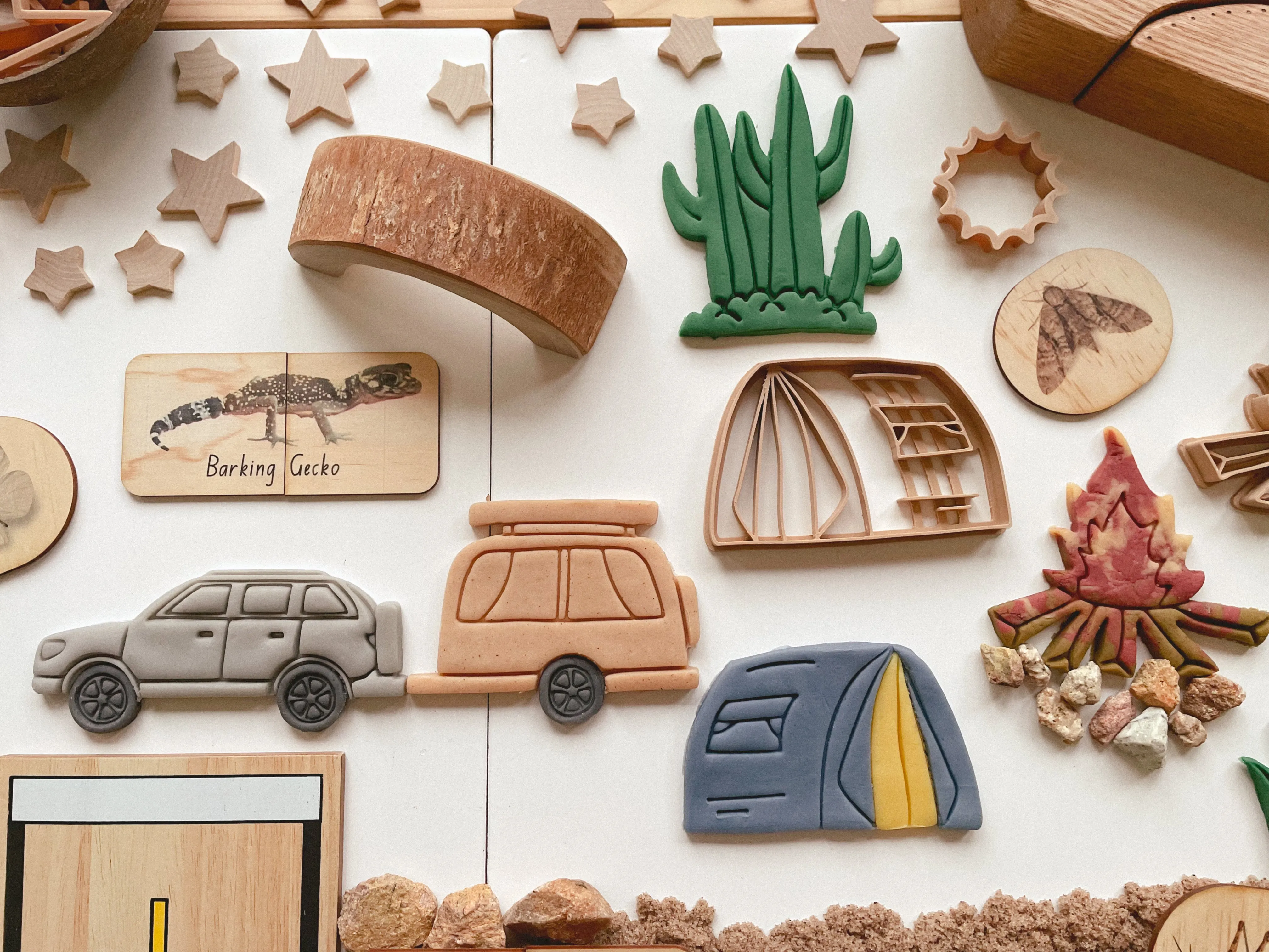Let's Go Camping Bio Dough Cutter