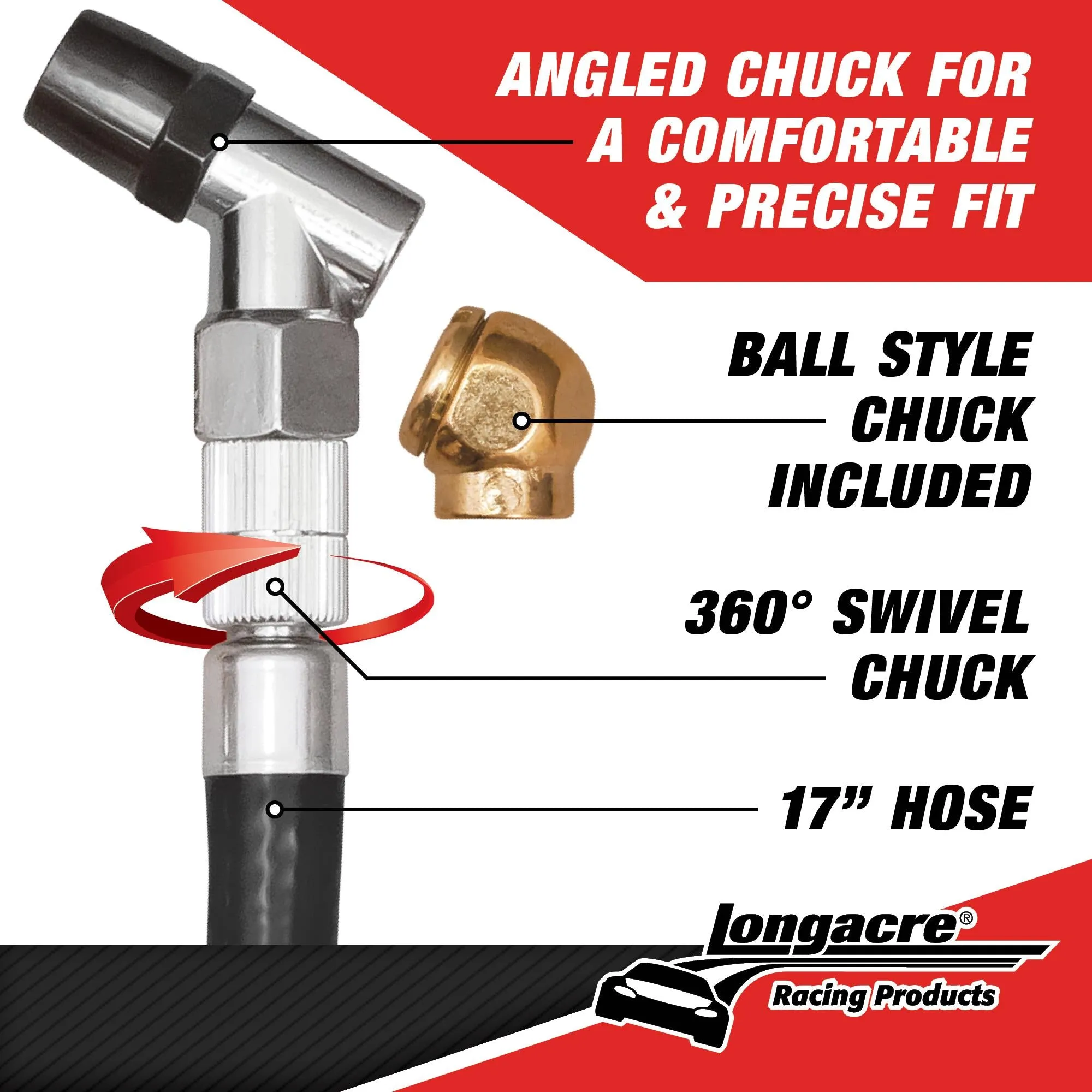 Longacre Pro Digital Tire Pressure Gauge (60 PSI) 52-53000
