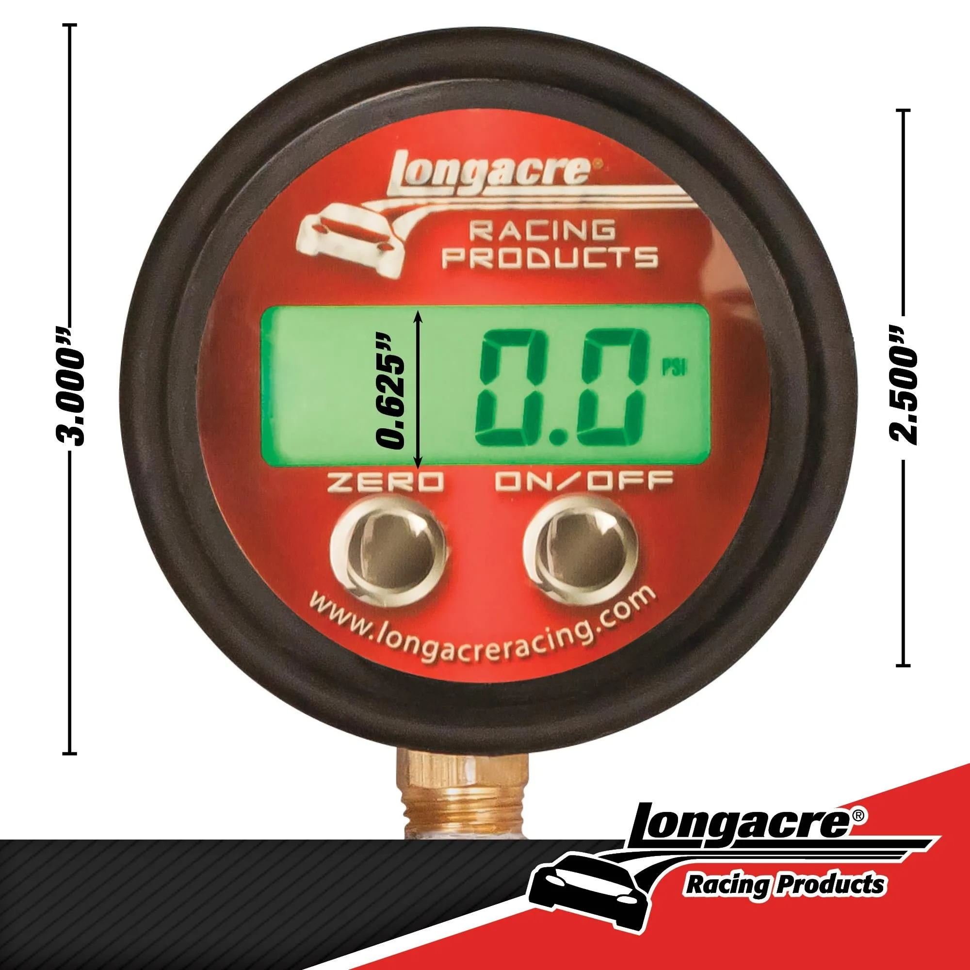 Longacre Pro Digital Tire Pressure Gauge (60 PSI) 52-53000