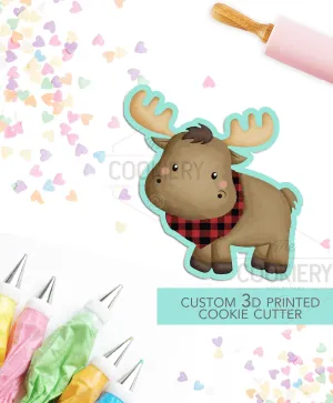 Moose Cookie Cutter - Camping Cookie Cutter - 3D Printed Cookie Cutter - TCK89164