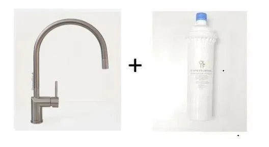 Nivito RH-100 INDUSTRIAL Brushed Steel, kitchen mixer tap