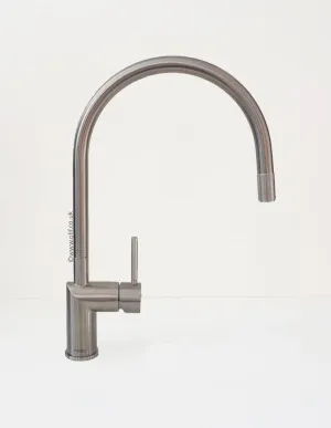 Nivito RH-100 INDUSTRIAL Brushed Steel, kitchen mixer tap