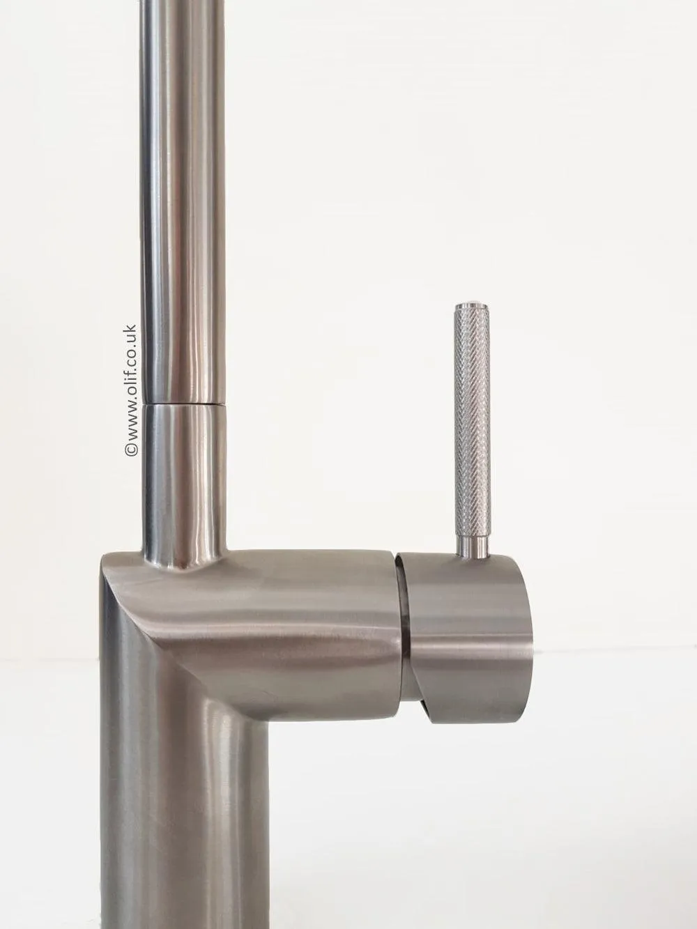 Nivito RH-100 INDUSTRIAL Brushed Steel, kitchen mixer tap