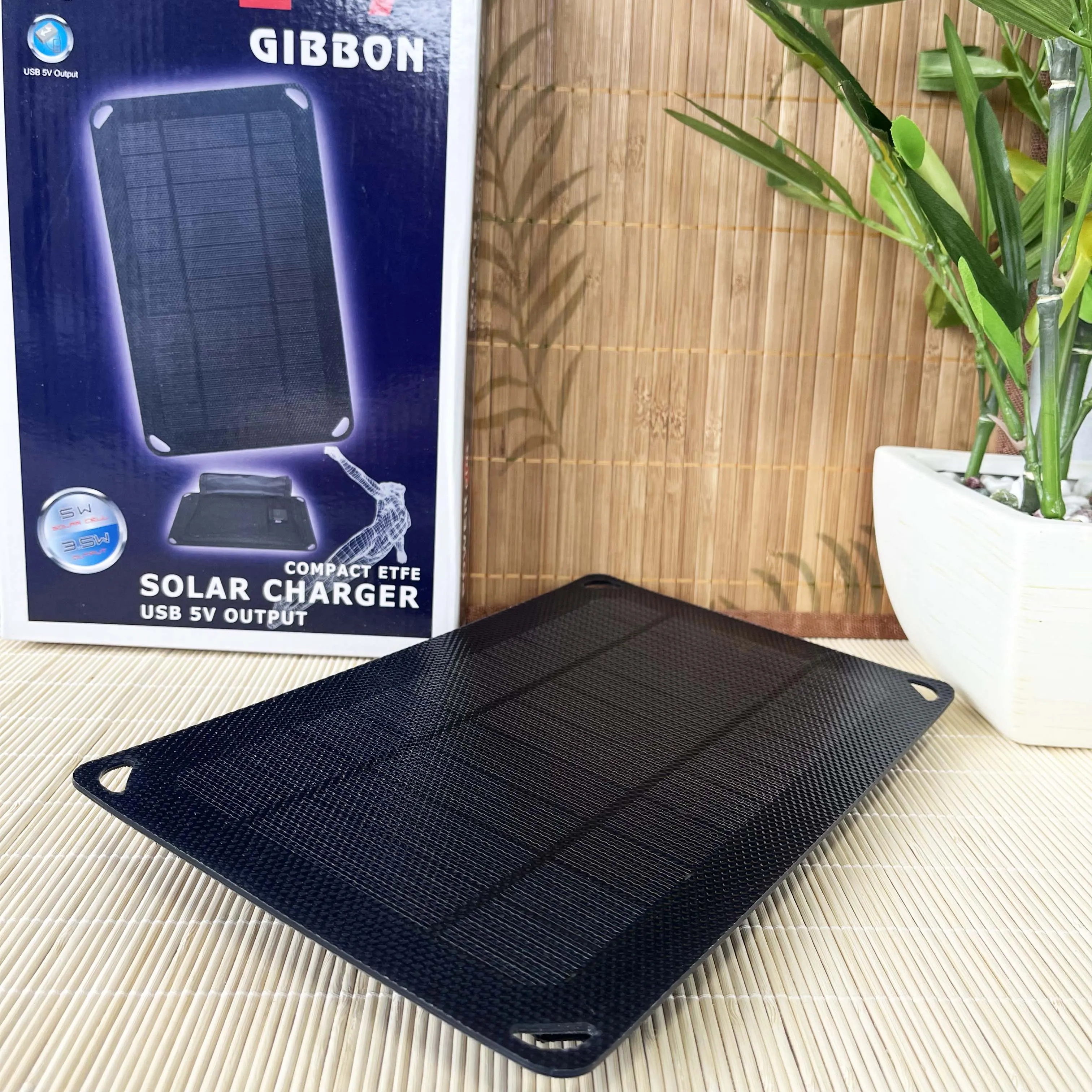 POWERplus Gibbon 5W Solar Charger with USB Output - for Camping & Hiking