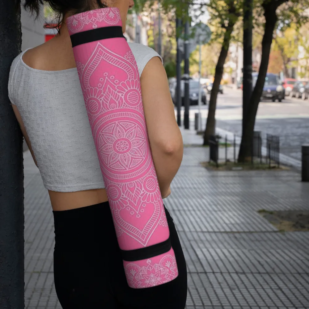 Premium 6mm Print Reversible Yoga Mat- Mandala Bloom