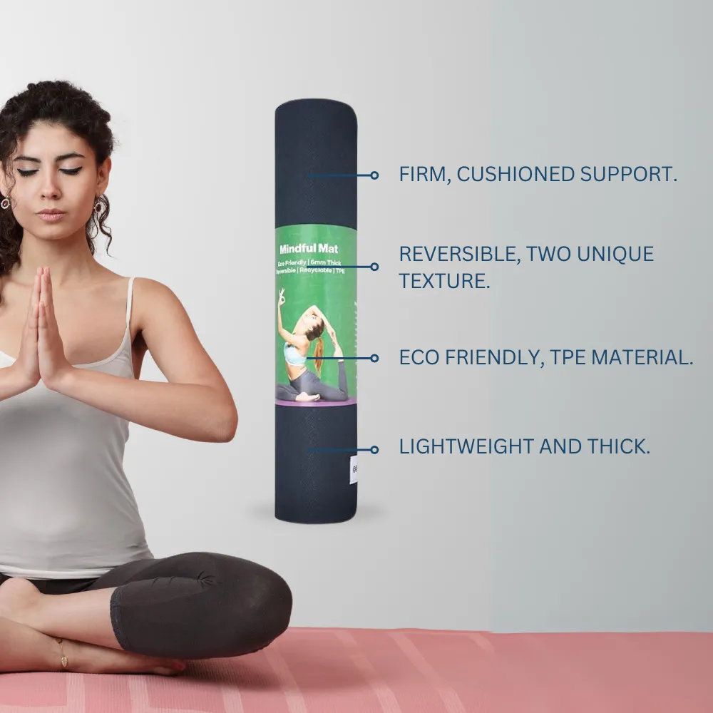 Premium 6mm Print Reversible Yoga Mat- Tranquil Tusk