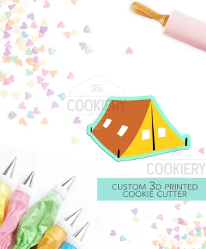 Tent Cookie Cutter - Camping Tent Cookie Cutter - Camping Cookie Cutter - 3D Printed Cookie Cutter - TCK64106