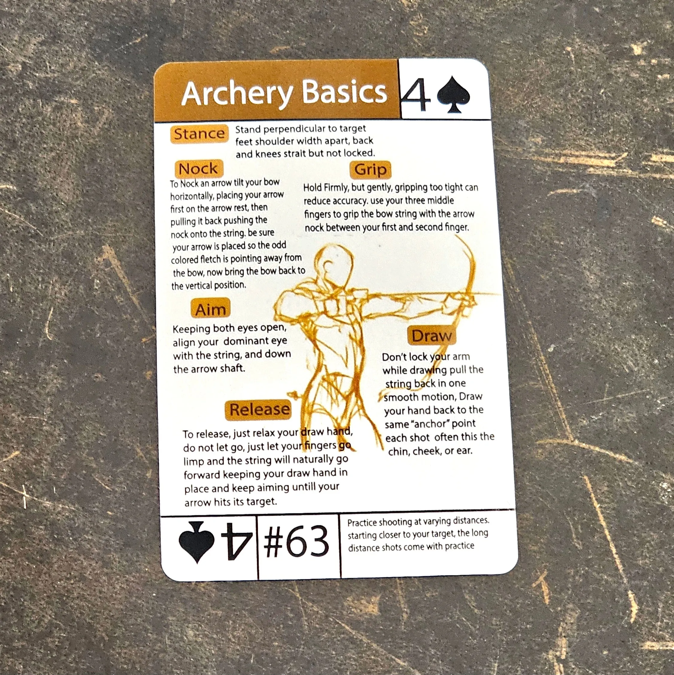 Tip Card #63 Archery Basics : Basic Archery Form Tips and Tricks