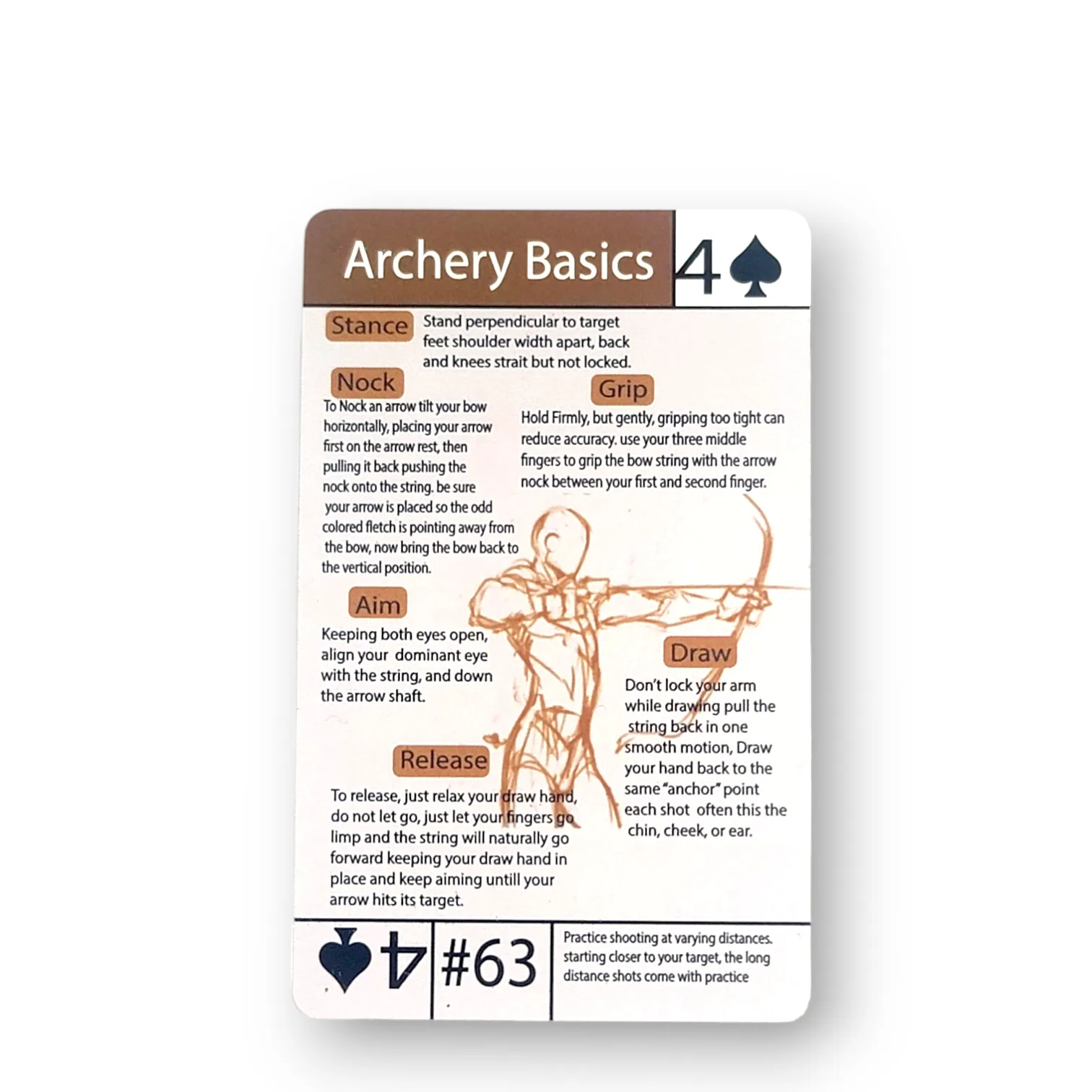 Tip Card #63 Archery Basics : Basic Archery Form Tips and Tricks