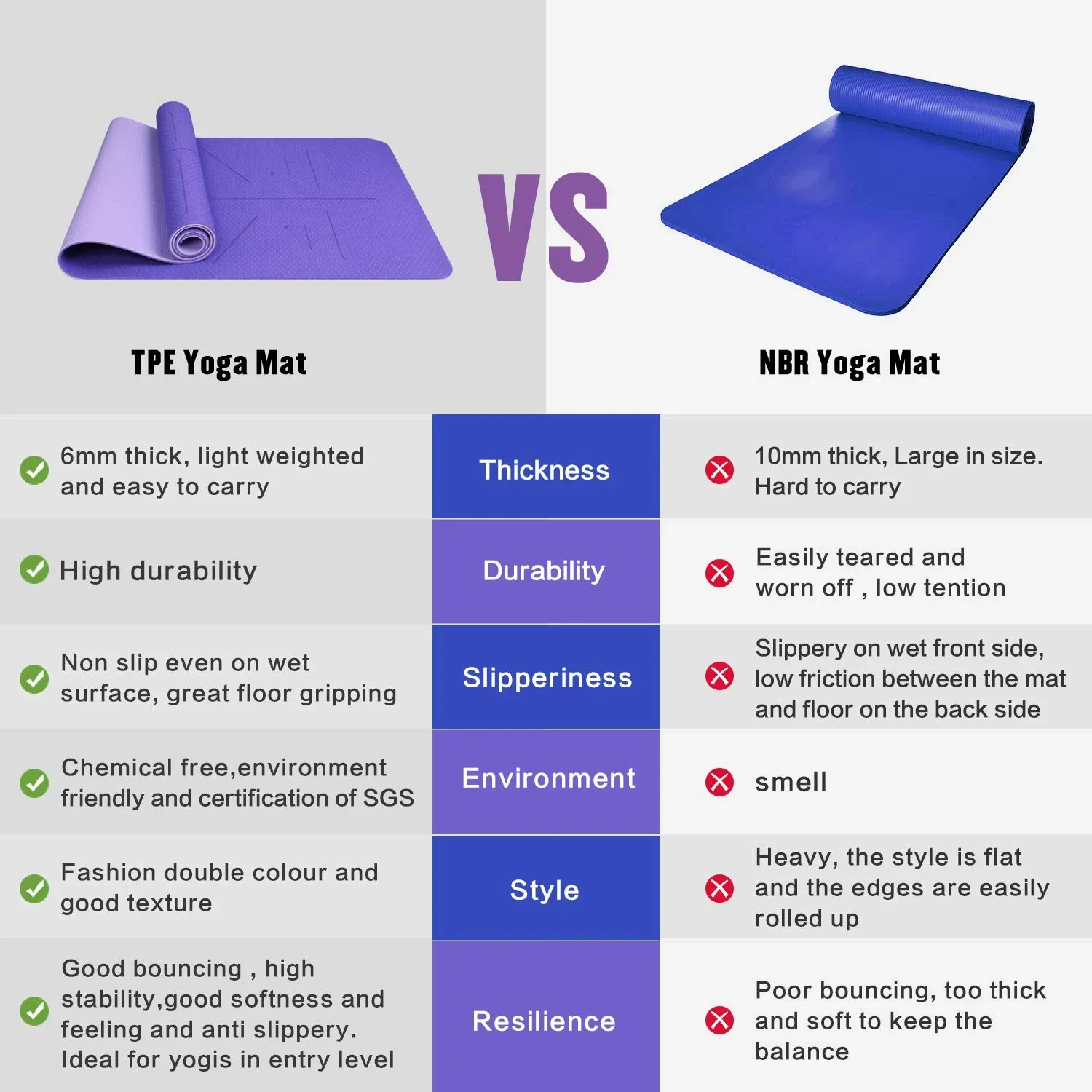 Yoga Mat - Violet/Lavender-PRO