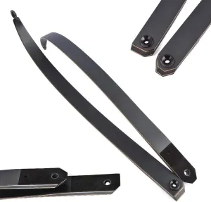 ZSHJGJR Archery Black Hunter Recurve Bow Limbs Original Replacement Bow Limbs 25-65lbs Right/Left Hand