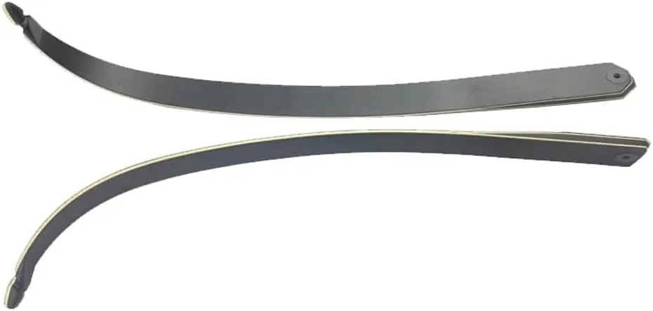 ZSHJGJR Archery Black Hunter Recurve Bow Limbs Original Replacement Bow Limbs 25-65lbs Right/Left Hand